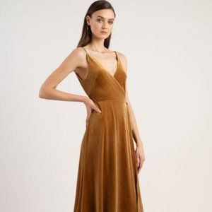 Jenny Yoo Andi Velvet Wrap Dress (bridesmaid, gown)